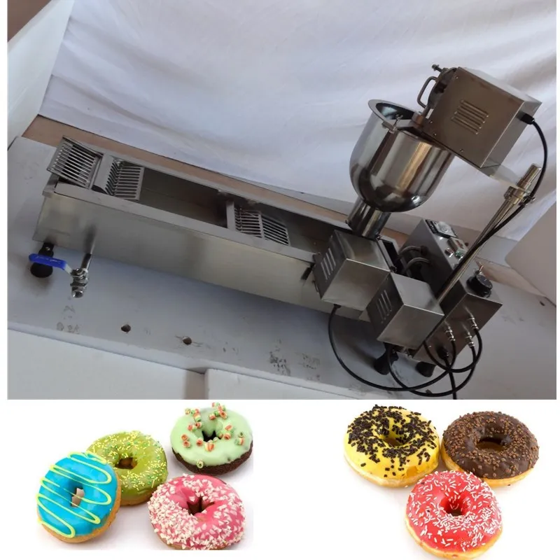 

Electric Single row Automatic donut maker fryer machine Doughnut maker donut making machine