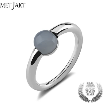 MetJakt Natural Gem Gray Agate Ring Solid 925 Sterling Silver Vintage Jewelry for Women Wedding Engagement Party Rings
MetJakt Natural Gem Gray Agate Ring Solid 925 Sterling Silver Vintage Jewelry for Women Wedding Engagement Party Rings