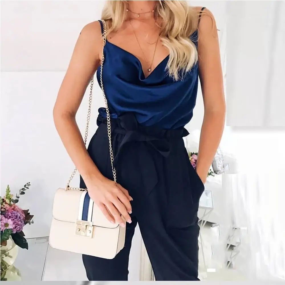 2019 Women Silk Satin Camis Plain Sleeveless Strappy Camisole Vest Tank Top Tee Summer Costume Casual Fashion New Ladies Clothes
2019 Women Silk Satin Camis Plain Sleeveless Strappy Camisole Vest Tank Top Tee Summer Costume Casual Fashion New Ladies Clothes