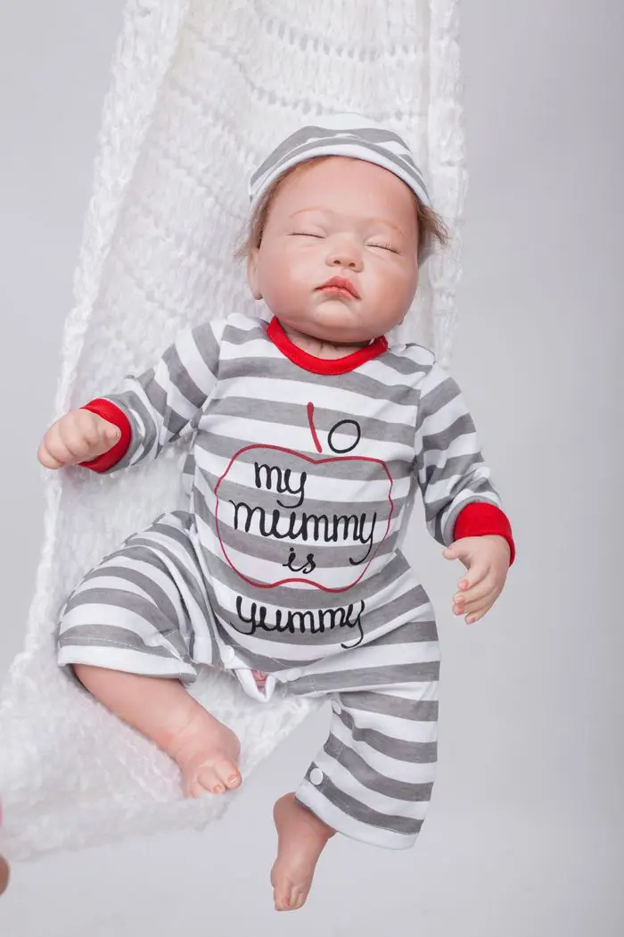 22inch Soft Silicone Reborn Baby Doll Toys Lifelike Newborn Sleeping Boy Baby-Reborn Doll Kid Birthday Gift Child Play House Toy
22inch Soft Silicone Reborn Baby Doll Toys Lifelike Newborn Sleeping Boy Baby-Reborn Doll Kid Birthday Gift Child Play House Toy