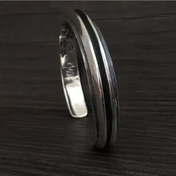 Top Fashion Silver 925 Simple Cuff Bangles & Bracelet Men 100% Real Solid Sterling Silver 925 Mens Jewelry Vintage Indian Style
Top Fashion Silver 925 Simple Cuff Bangles & Bracelet Men 100% Real Solid Sterling Silver 925 Mens Jewelry Vintage Indian Style