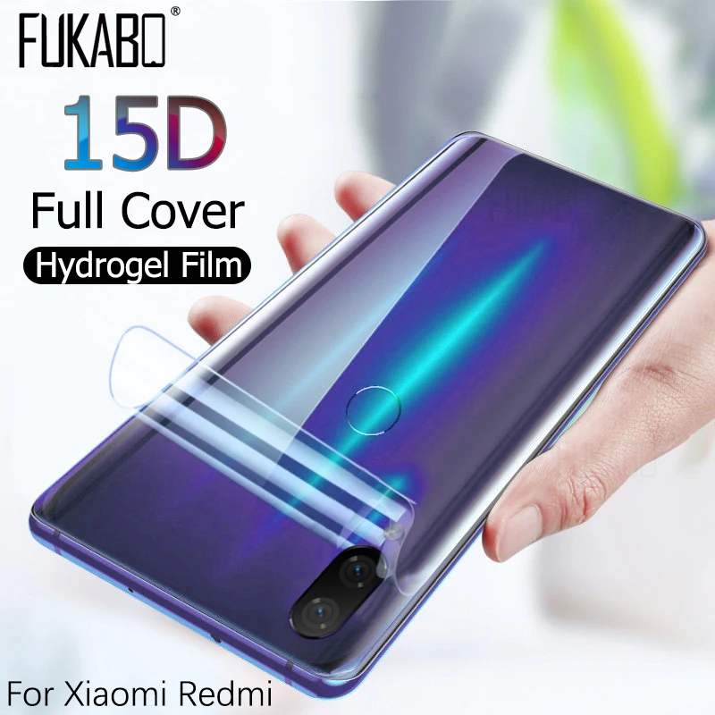 15D Full Cover Hydrogel Back Film For Xiaomi Redmi Note 7 5 6 K20 Pro Screen Protector For Xiaomi 8 A2 A1 Lite 9 se 9T Not Glass
15D Full Cover Hydrogel Back Film For Xiaomi Redmi Note 7 5 6 K20 Pro Screen Protector For Xiaomi 8 A2 A1 Lite 9 se 9T Not Glass