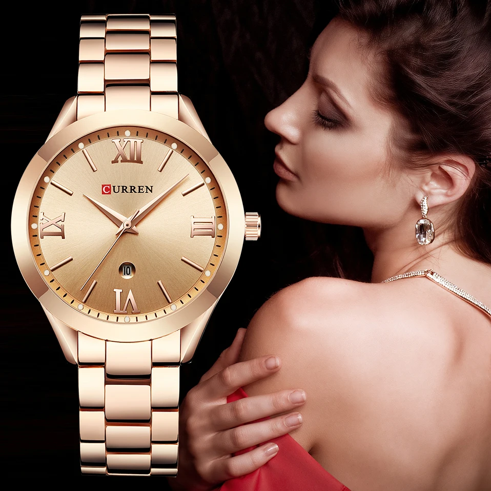 CURREN Women Watches Women's Luxury Brand Steel Ladies Women Watches Rose Gold Quartz Woman Wristwatch Fashion Relogio Feminino
CURREN Women Watches Women's Luxury Brand Steel Ladies Women Watches Rose Gold Quartz Woman Wristwatch Fashion Relogio Feminino
