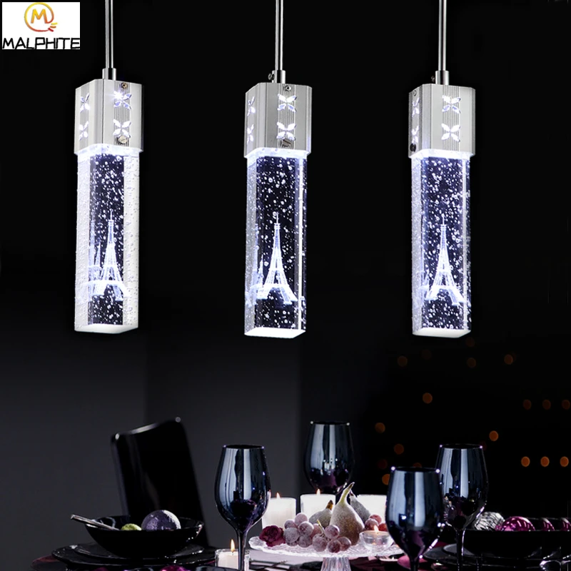 Simple led Crystal pendant lights Modern restaurant bar LED Crystal pendant lamps Nordic cafe decorative lighting fixtures
Simple led Crystal pendant lights Modern restaurant bar LED Crystal pendant lamps Nordic cafe decorative lighting fixtures