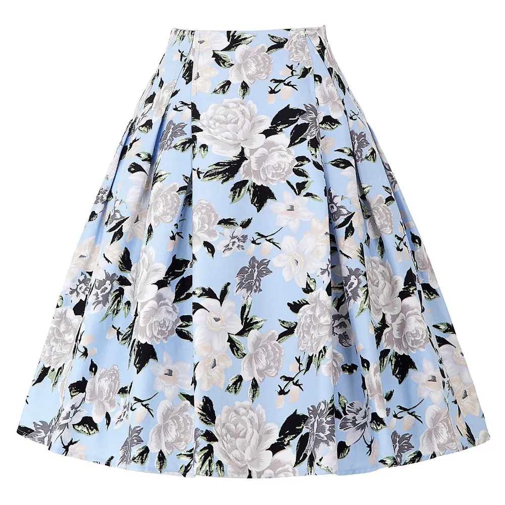 Belle Poque Vintage Skirt Women Summer Faldas High Waist Pleated Floral Print Retro Robe 50s Skater Midi Skirts Jupe Femme Saias
Belle Poque Vintage Skirt Women Summer Faldas High Waist Pleated Floral Print Retro Robe 50s Skater Midi Skirts Jupe Femme Saias