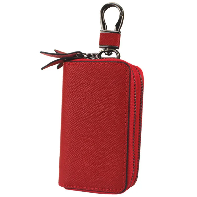 7.8*5*3.2cm Genuine Leather Car Key Wallet Double Layer Zipper Household Car Key Bag Unisex Fashion Key Case Key Purse
7.8*5*3.2cm Genuine Leather Car Key Wallet Double Layer Zipper Household Car Key Bag Unisex Fashion Key Case Key Purse