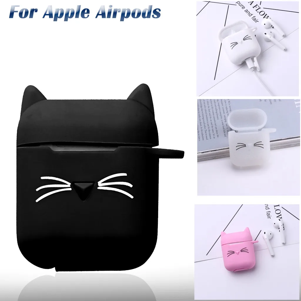 Earphone Cover Beard Cat Cute 3D Funny Soft Silicone Protect Cover For Apple Airpods 1&2 L708
Earphone Cover Beard Cat Cute 3D Funny Soft Silicone Protect Cover For Apple Airpods 1&2 L708