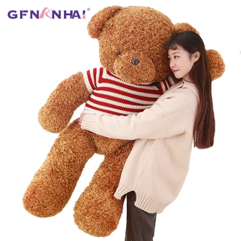 1pc 80/120cm Giant Brown Teddy Bear Plush toy Stuffed Plush Pillow Cute Sweater Teddy Bear Toys for Children Kids Christmas Gift
1pc 80/120cm Giant Brown Teddy Bear Plush toy Stuffed Plush Pillow Cute Sweater Teddy Bear Toys for Children Kids Christmas Gift