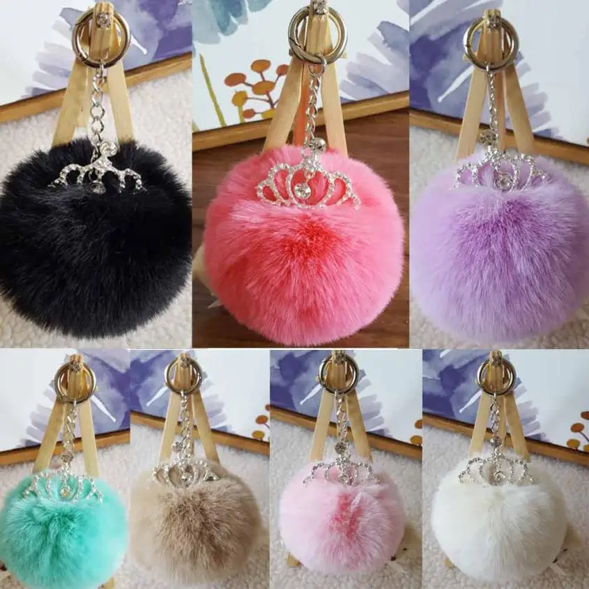 Bling-world Rabbit Fur Ball Keychain Bag Plush Car Key Ring Car Key Pendant chaveiro at30
Bling-world Rabbit Fur Ball Keychain Bag Plush Car Key Ring Car Key Pendant chaveiro at30