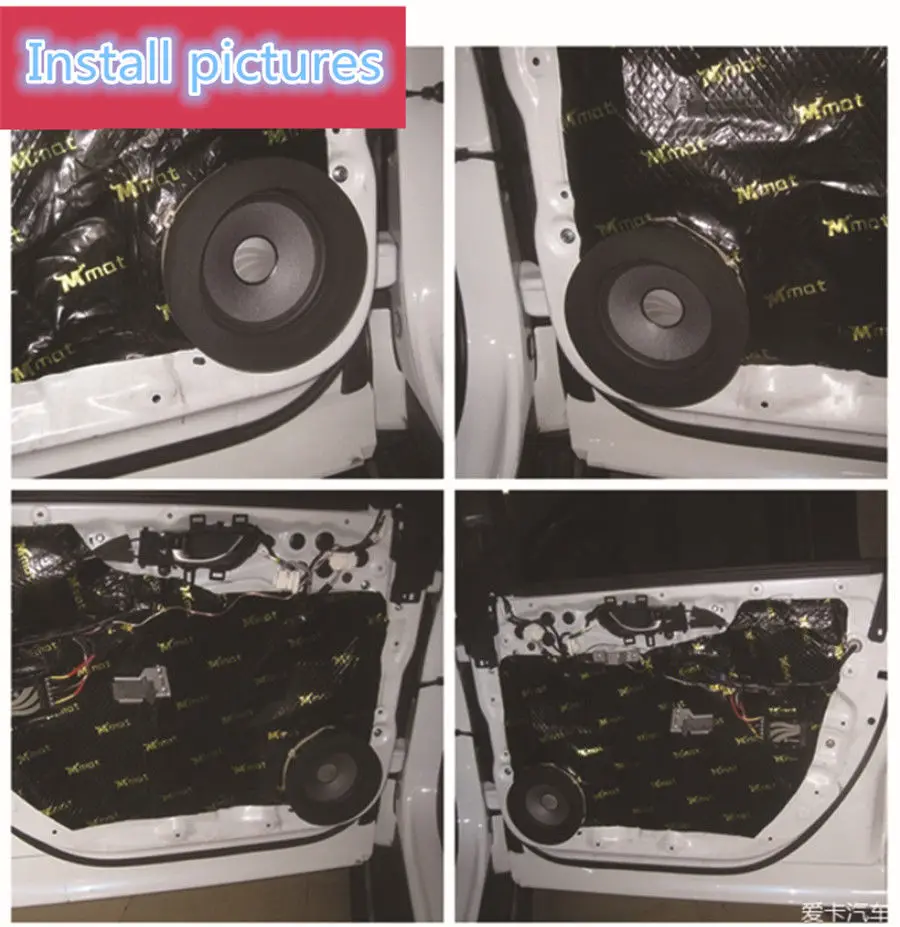 Pad Soundproof Foam Rings Less Noise Accessory 19.5cm Car Door Speaker