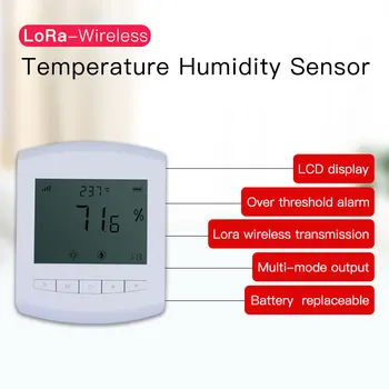 LCD Digital Temperature Humidity Meter LoRa Temperature Humidity Sensor Wireless Humidity Transmitter Temperature Datalogger
LCD Digital Temperature Humidity Meter LoRa Temperature Humidity Sensor Wireless Humidity Transmitter Temperature Datalogger