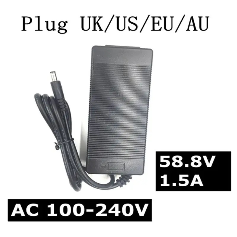 1PC best price 58.8V1.5A charger 58.8V 1.5A electric bicycle lithium battery charger for 14s Lithium battery pack
1PC best price 58.8V1.5A charger 58.8V 1.5A electric bicycle lithium battery charger for 14s Lithium battery pack