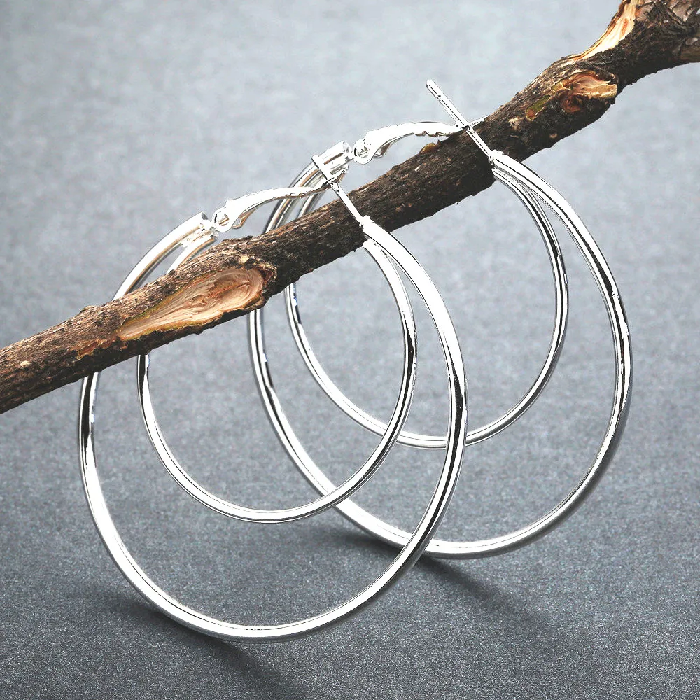 QUMORAIN Double layer Big Gold Hoops Earrings Minimalist Thick Tube Round Circle Rings Earrings For Women Zinc Alloy Trendy
QUMORAIN Double layer Big Gold Hoops Earrings Minimalist Thick Tube Round Circle Rings Earrings For Women Zinc Alloy Trendy