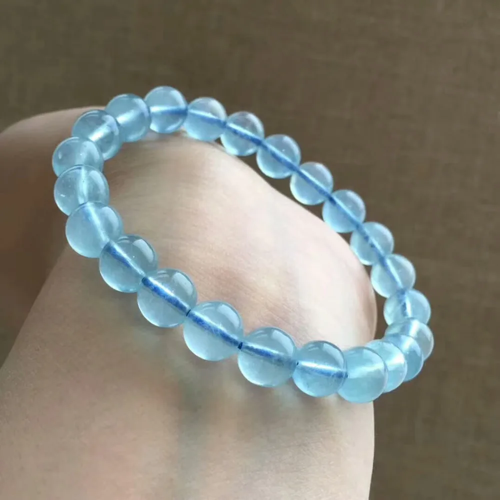 9mm Top Natural Blue Aquamarine Clear Craved Round Beads Bracelets Healing Stone Woman Man Stretch Crystal Bracelet AAAAAA
9mm Top Natural Blue Aquamarine Clear Craved Round Beads Bracelets Healing Stone Woman Man Stretch Crystal Bracelet AAAAAA