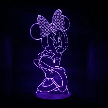 Cute Cartoon Minnie Mouse Figure Night Light LED 3D Illusion Bedroom Decoration Lamp Child Kids Baby Nightlight Minnie Desk Lamp
Cute Cartoon Minnie Mouse Figure Night Light LED 3D Illusion Bedroom Decoration Lamp Child Kids Baby Nightlight Minnie Desk Lamp