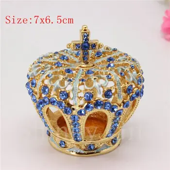 European Style Handmade Hollow Out Crown Shape Jewelry Box Metal Rhinestone Jewelry Box
European Style Handmade Hollow Out Crown Shape Jewelry Box Metal Rhinestone Jewelry Box