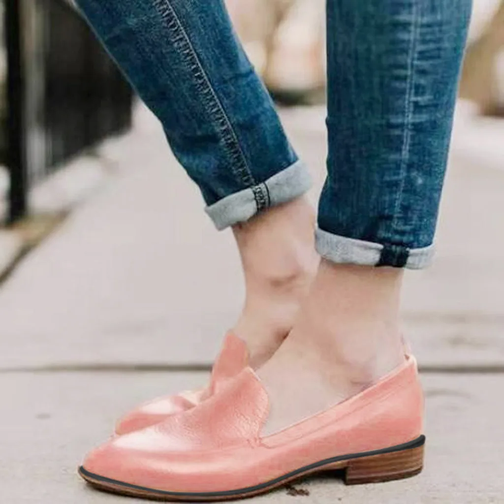 Women Fashion Comfortable Round Toe Shoes Solid Color Slip-On Square Heel Drive Car Single Shoes Single Shoe#g2
Women Fashion Comfortable Round Toe Shoes Solid Color Slip-On Square Heel Drive Car Single Shoes Single Shoe#g2