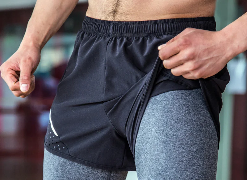 Men's 2 in 1 Running Shorts Mens Sports Shorts Quick Drying Training Exercise Jogging Cycling Shorts with Longer Liner
Men's 2 in 1 Running Shorts Mens Sports Shorts Quick Drying Training Exercise Jogging Cycling Shorts with Longer Liner