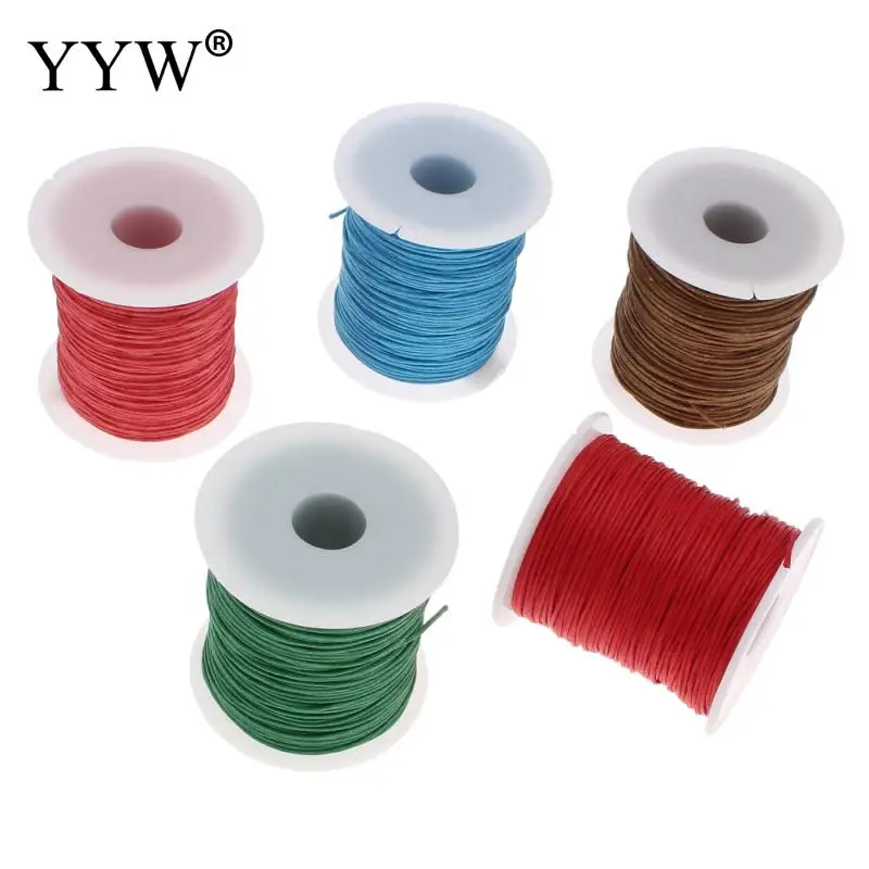 2017 Free shipping 100Yards/Spool Wax Cord with plastic spool DIY Making for Necklace Bracelet 1mm Waxed Cotton Cord Wax Cord
2017 Free shipping 100Yards/Spool Wax Cord with plastic spool DIY Making for Necklace Bracelet 1mm Waxed Cotton Cord Wax Cord