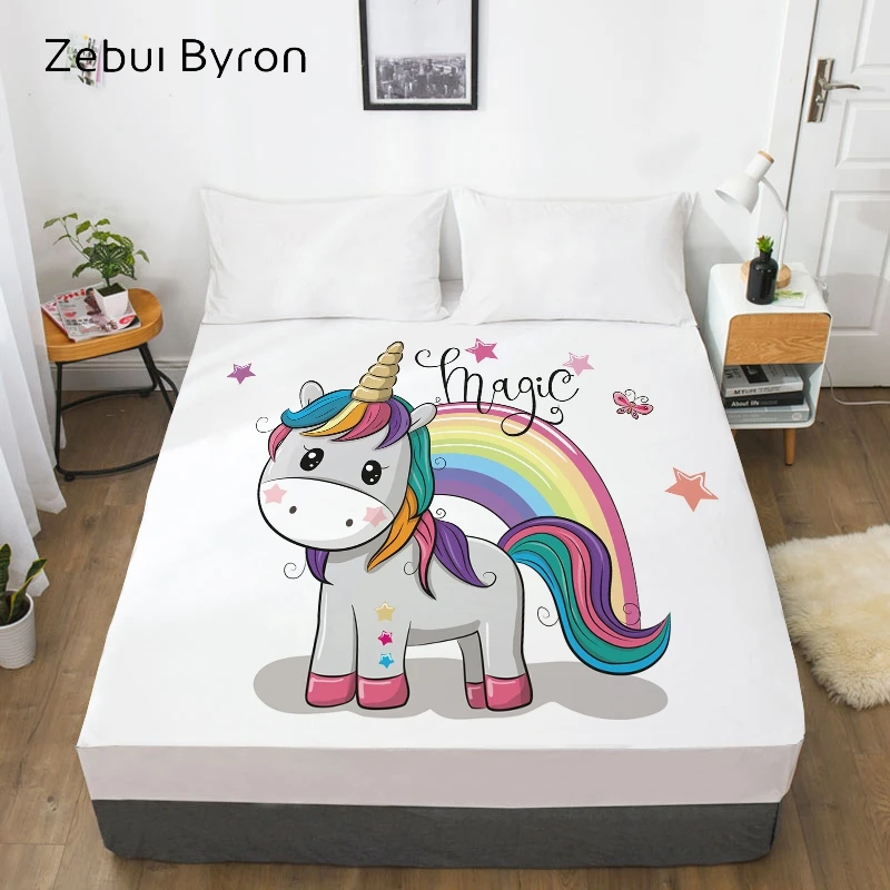 3D HD Cartoon Bed Sheet With Elastic,Fitted Sheet for Kids/Baby/Children/Boy/Girl,Magic rainbow unicorn Mattress Cover 160x200
3D HD Cartoon Bed Sheet With Elastic,Fitted Sheet for Kids/Baby/Children/Boy/Girl,Magic rainbow unicorn Mattress Cover 160x200