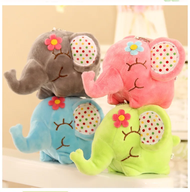 4 pcs/lot 10 cm Candy elephant Soft Plush Toys Key&Bag Chain Phone Strap
4 pcs/lot 10 cm Candy elephant Soft Plush Toys Key&Bag Chain Phone Strap