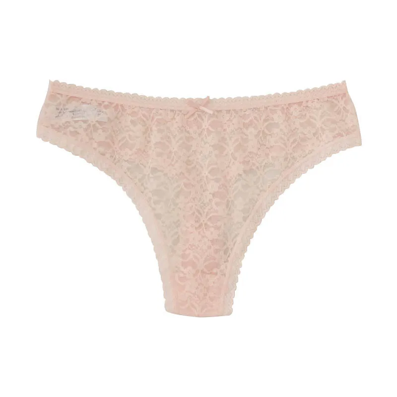 Plus Size S-XXL Women's Sexy Lace Underwear Low Rise Panties Ladies Briefs Thong Female G String Seamless Transparent Lingerie (8)