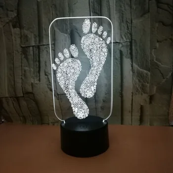 YIMIA 7 Colors 3D LED Lamp Footprints Acrylic LED USB Lamp Touch Room Table Desk Creative Night Light Bedside Decoration
YIMIA 7 Colors 3D LED Lamp Footprints Acrylic LED USB Lamp Touch Room Table Desk Creative Night Light Bedside Decoration