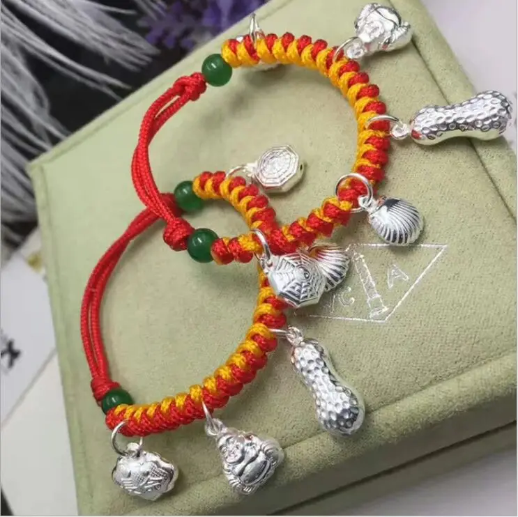 100% real 925 sterling silver baby red rope safe and happy bracelet children's day gifts new accessories jewelry
100% real 925 sterling silver baby red rope safe and happy bracelet children's day gifts new accessories jewelry