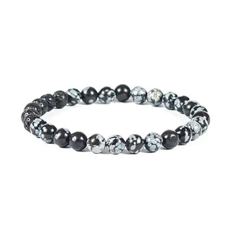 1pcs Volcanic Lava Stone Essential Oil Diffuser Bracelets Healing Balance Yoga Snowflake Obsidian stone Bracelet For Men Women
1pcs Volcanic Lava Stone Essential Oil Diffuser Bracelets Healing Balance Yoga Snowflake Obsidian stone Bracelet For Men Women