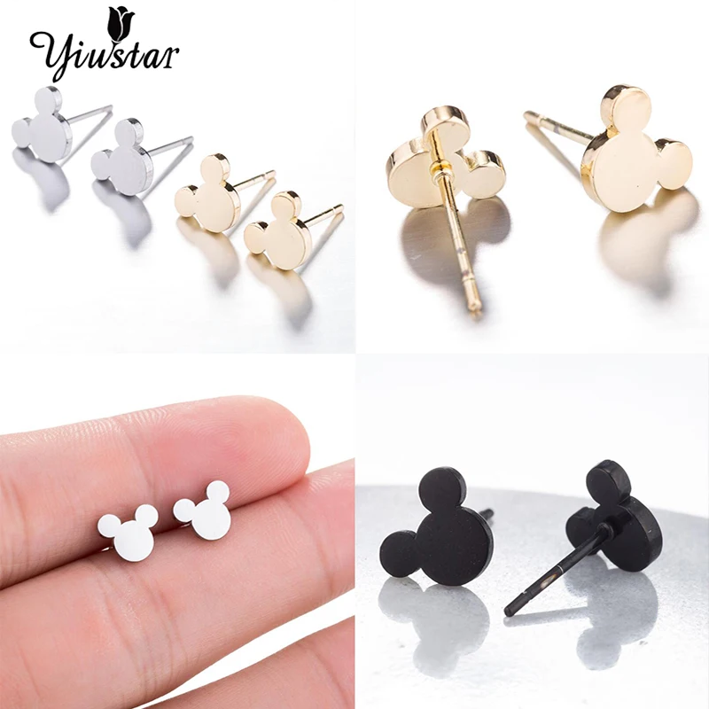 Yiustar 2019 New Trendy Animal Mouse Earrings Rose Stainless Steel Stud Earrings for Women Mickey Sweet Charming Earring Gifts
Yiustar 2019 New Trendy Animal Mouse Earrings Rose Stainless Steel Stud Earrings for Women Mickey Sweet Charming Earring Gifts