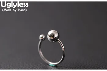 Uglyless Real S925 Sterling Silver Asymmetric Balls Open Ring Korean Designer Women Handmade Dress Jewelry Simple Fashion Bijoux
Uglyless Real S925 Sterling Silver Asymmetric Balls Open Ring Korean Designer Women Handmade Dress Jewelry Simple Fashion Bijoux