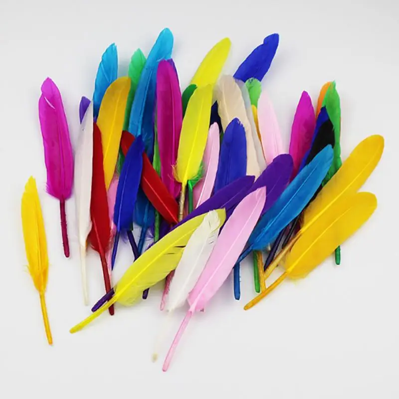 50 Pcs Dyed Gray Goose Feather Trims Real Geese Feather Fringes Ribbons Dress Belt decorative Clothing
50 Pcs Dyed Gray Goose Feather Trims Real Geese Feather Fringes Ribbons Dress Belt decorative Clothing