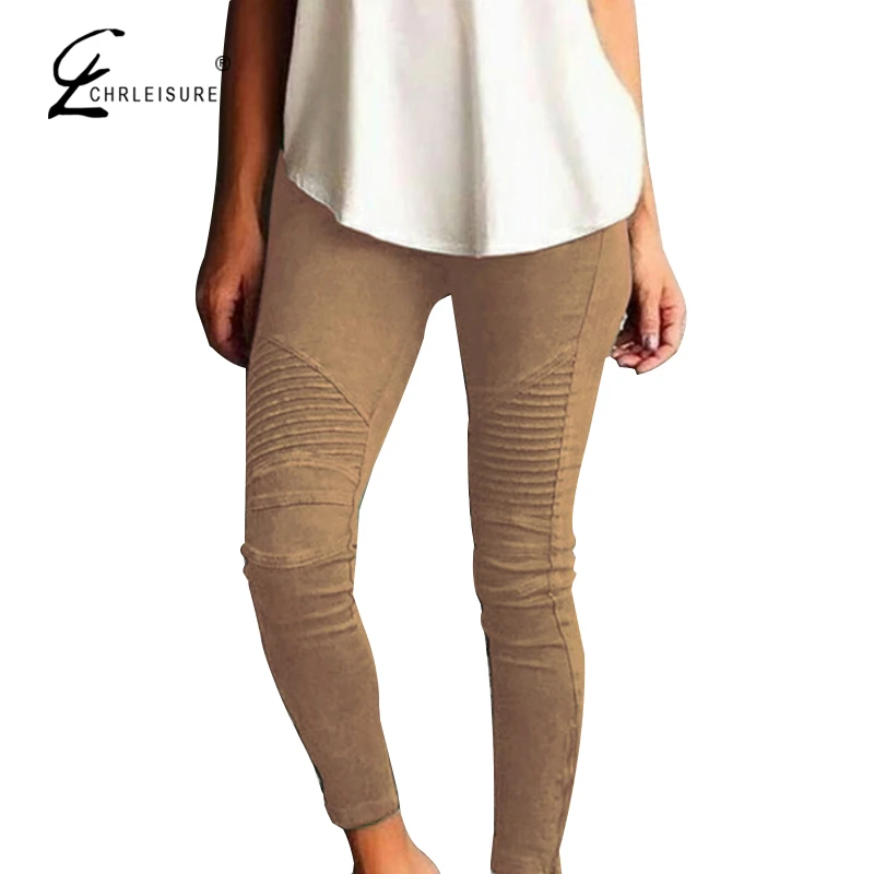 CHRLEISURE XS-5XL Elastic Waist Pants Female Pantalon Femme Casual Trousers Women High Waist Tight Pants Femme Patchwork Fold
CHRLEISURE XS-5XL Elastic Waist Pants Female Pantalon Femme Casual Trousers Women High Waist Tight Pants Femme Patchwork Fold