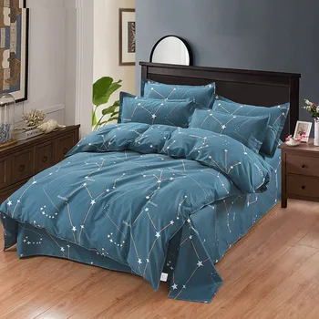 Starry sky Bedding Set Bed Linen Set AU style 4/3 pcs soft Bed Sheet Duvet Cover Single double size Navy Blue bedclothes
Starry sky Bedding Set Bed Linen Set AU style 4/3 pcs soft Bed Sheet Duvet Cover Single double size Navy Blue bedclothes