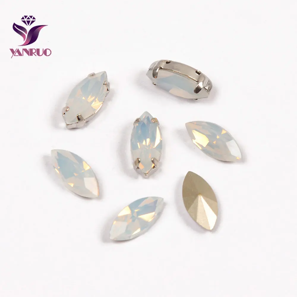 YNARUO 4200 Navette White Opal Fancy Crystals Stones Rhinestones Sewn Strass All for Handiwork Dresses Decoration
YNARUO 4200 Navette White Opal Fancy Crystals Stones Rhinestones Sewn Strass All for Handiwork Dresses Decoration