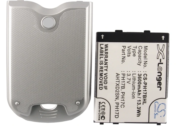 Cameron Sino 3600mAh Battery For HTC, Alpine,Himalaya,35H00059-00, AHTXD2SN, PH17B, PH17C, PH17D
Cameron Sino 3600mAh Battery For HTC, Alpine,Himalaya,35H00059-00, AHTXD2SN, PH17B, PH17C, PH17D