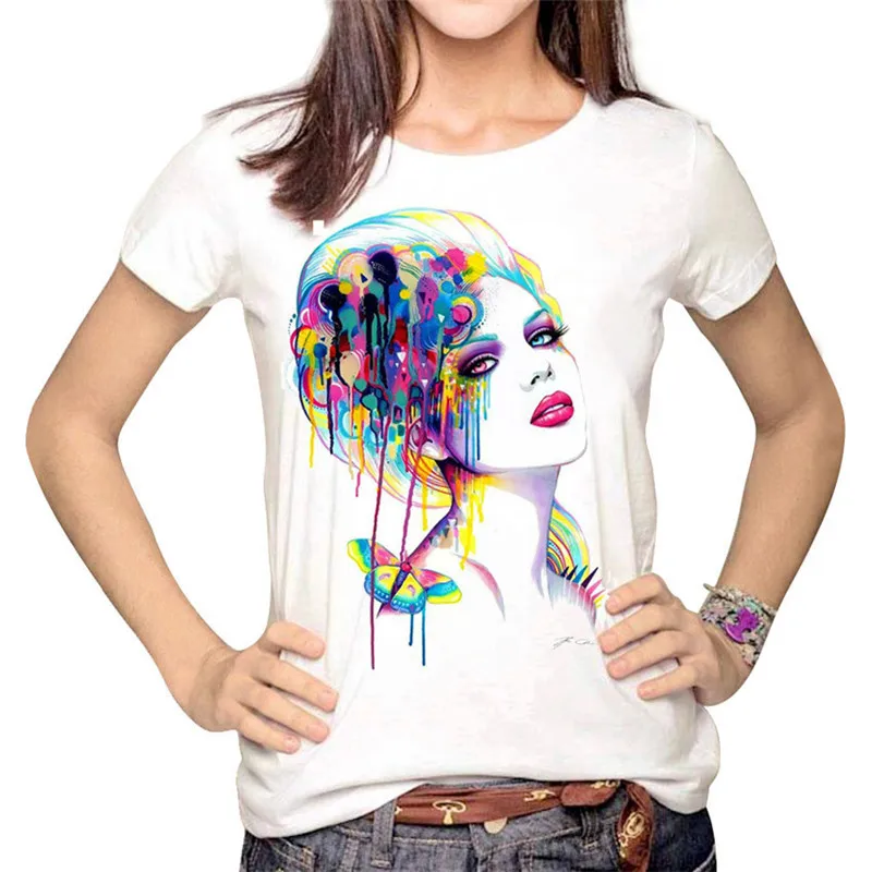 LUSLOS Colored Drawing Women Print Cotton Hot Summer T Shirt Causal Super Soft O Neck Clothes Tops
LUSLOS Colored Drawing Women Print Cotton Hot Summer T Shirt Causal Super Soft O Neck Clothes Tops