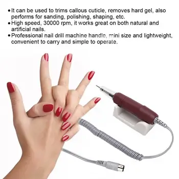 30000RPM Electric Nail Drill Machine Handle Manicure Handpiece for Nail Polishing Machine n
30000RPM Electric Nail Drill Machine Handle Manicure Handpiece for Nail Polishing Machine n