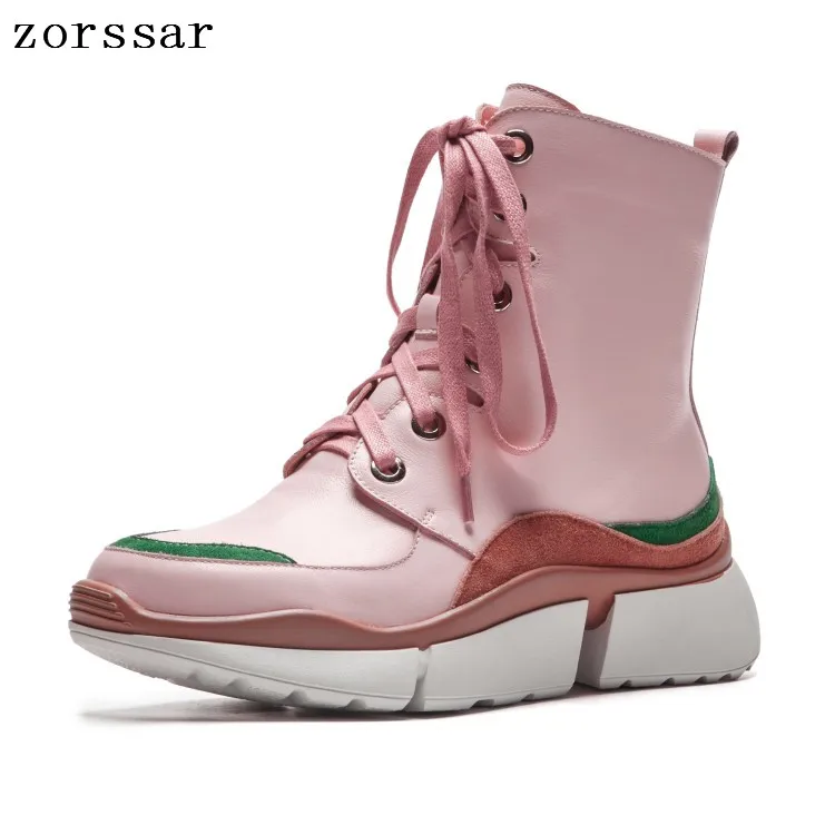 {Zorssar} women boots fashion sneakers 2018 Autumn winter ladies shoes Real leather platform ankle boots casual women flat shoes
{Zorssar} women boots fashion sneakers 2018 Autumn winter ladies shoes Real leather platform ankle boots casual women flat shoes