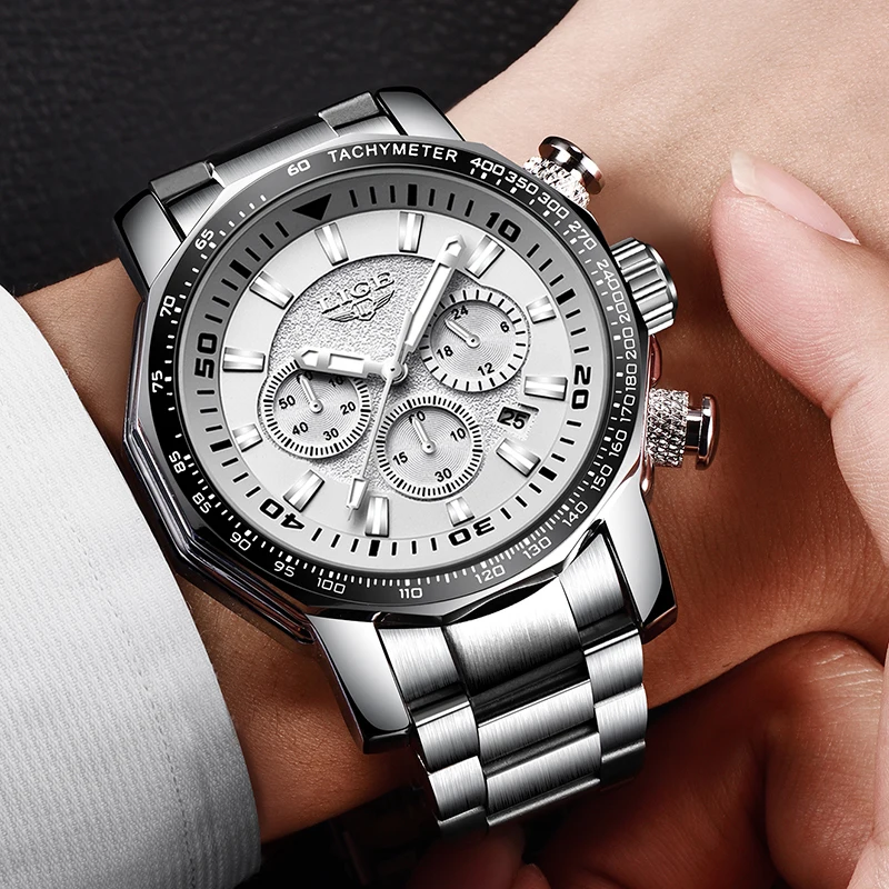 Relojes LIGE Male Quartz WristWatch Men Large Dial Full Steel Watches Mens Sport Waterproof Multifunctional Watch Net weight200g
Relojes LIGE Male Quartz WristWatch Men Large Dial Full Steel Watches Mens Sport Waterproof Multifunctional Watch Net weight200g