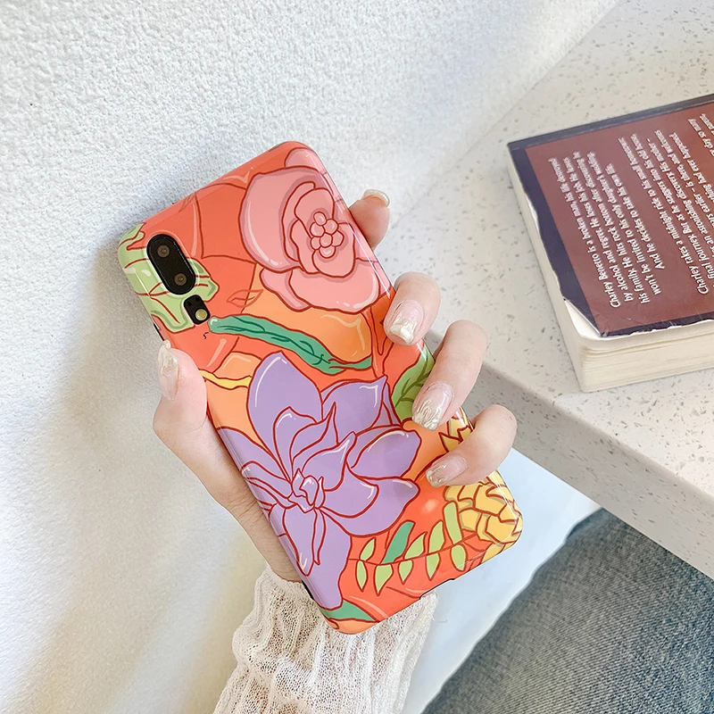 Phone Cases for Huawei P30 P20 Pro Mate 20 Pro Orange flowes frosted IMD soft cover For Honor 10 Nova 3 3i 4 back Cases
Phone Cases for Huawei P30 P20 Pro Mate 20 Pro Orange flowes frosted IMD soft cover For Honor 10 Nova 3 3i 4 back Cases