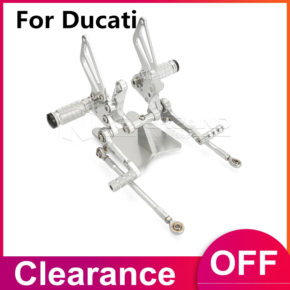 For Ducati 848 1098 1098S 1098R 1198 Racing CNC Adjustable Rearsets Rear Set Footpegs Silver
For Ducati 848 1098 1098S 1098R 1198 Racing CNC Adjustable Rearsets Rear Set Footpegs Silver