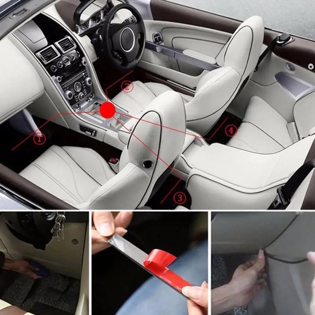 RGB 4pcs/set 12LED Car Interior Atmosphere Neon Light Strip Wireless Remote Control