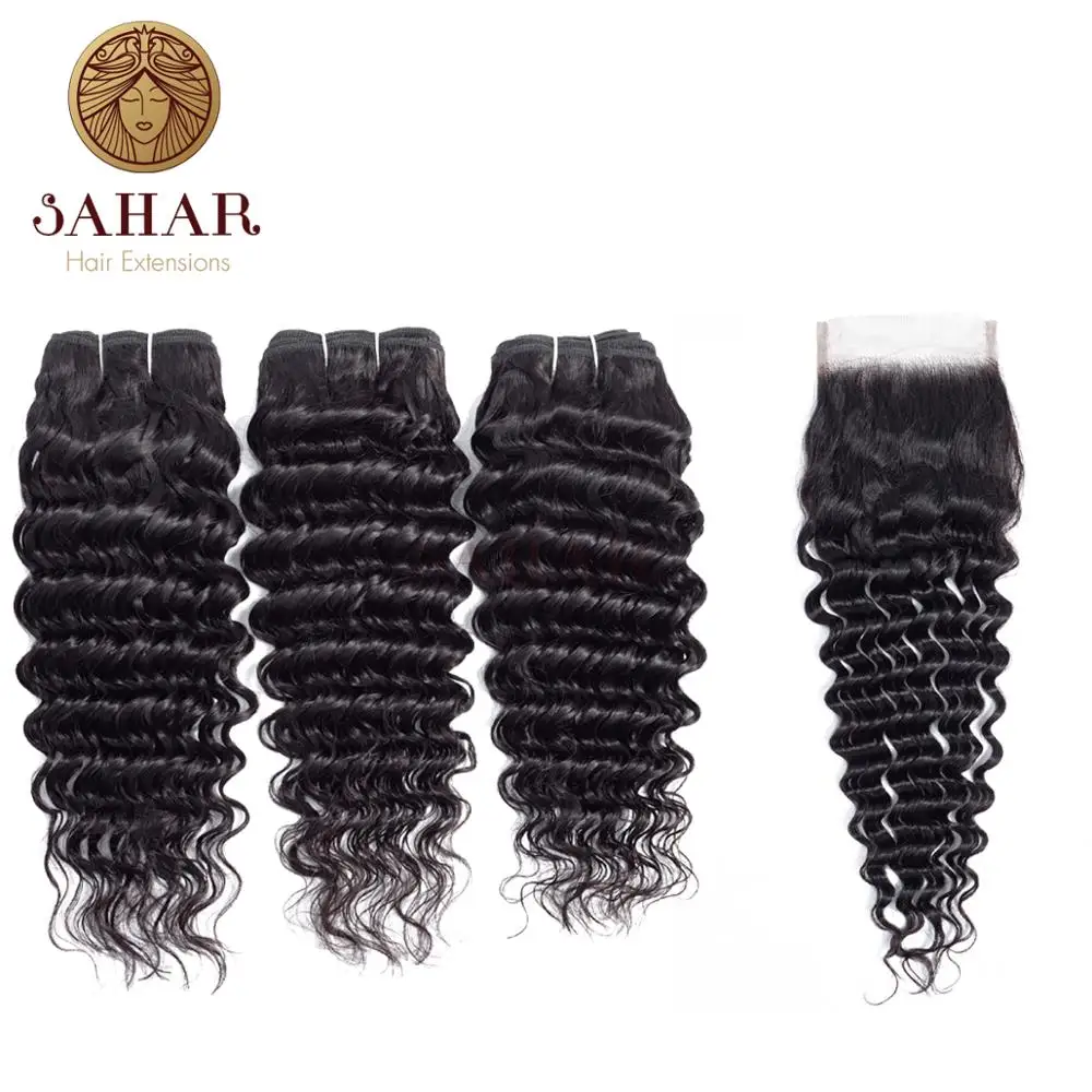Sahar Brazilian Body Wave Bundles With Closure 3/4 Bundles Human Hair Bundles With Lace Closure Non Remy Hair Weave Bundles
Sahar Brazilian Body Wave Bundles With Closure 3/4 Bundles Human Hair Bundles With Lace Closure Non Remy Hair Weave Bundles