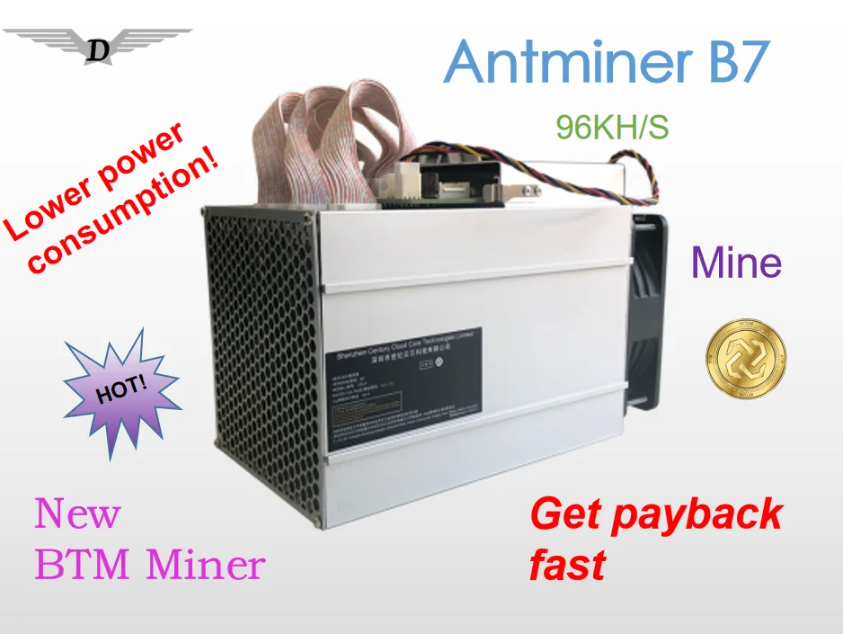 Used Bitmain Antminer B7 96KH/S 528W BTM Miner Include APW7 1800W PSU and Power Cord
Used Bitmain Antminer B7 96KH/S 528W BTM Miner Include APW7 1800W PSU and Power Cord