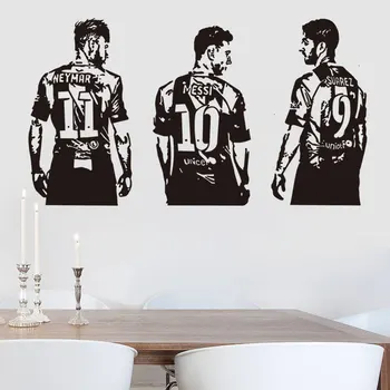 1-10pcs PVC Waterproof MSN Football Star Messi Suarez Neymar Wall Sticker Bar Restaurant Home Decoration Mural Wall Sticker
1-10pcs PVC Waterproof MSN Football Star Messi Suarez Neymar Wall Sticker Bar Restaurant Home Decoration Mural Wall Sticker