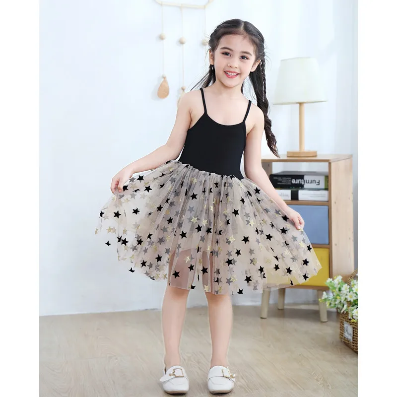 Ins Style 2019 Summer Girls Fashion Halter Dresses Children's Sling Stars Tulle Tutu Splicing Dance Princess Dress 2-10Ys
Ins Style 2019 Summer Girls Fashion Halter Dresses Children's Sling Stars Tulle Tutu Splicing Dance Princess Dress 2-10Ys
