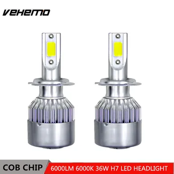 Vehemo 2Pcs Car Headllight H7 LED Bulb 36W 6000LM 6000K Fog Light 12V Auto Headlamp Lamps
Vehemo 2Pcs Car Headllight H7 LED Bulb 36W 6000LM 6000K Fog Light 12V Auto Headlamp Lamps