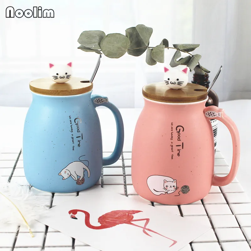 NOOLIM 4 Colors Super Cute Cat Heat-resistant Cup Cartoon with Lid Cup Kitten Milk Coffee Ceramic Mug Children Cup Office Gifts
NOOLIM 4 Colors Super Cute Cat Heat-resistant Cup Cartoon with Lid Cup Kitten Milk Coffee Ceramic Mug Children Cup Office Gifts