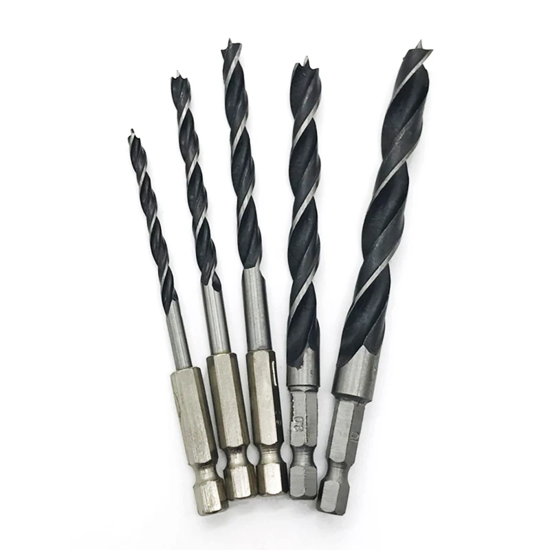 5pc 1/4" Wood Drill Bit Set 4-10mm Hex Shank Woodworking Twist Drill Quick Change Bits Fits 1/4"6.35mm Hex Cordless Screwdrivers
5pc 1/4" Wood Drill Bit Set 4-10mm Hex Shank Woodworking Twist Drill Quick Change Bits Fits 1/4"6.35mm Hex Cordless Screwdrivers
